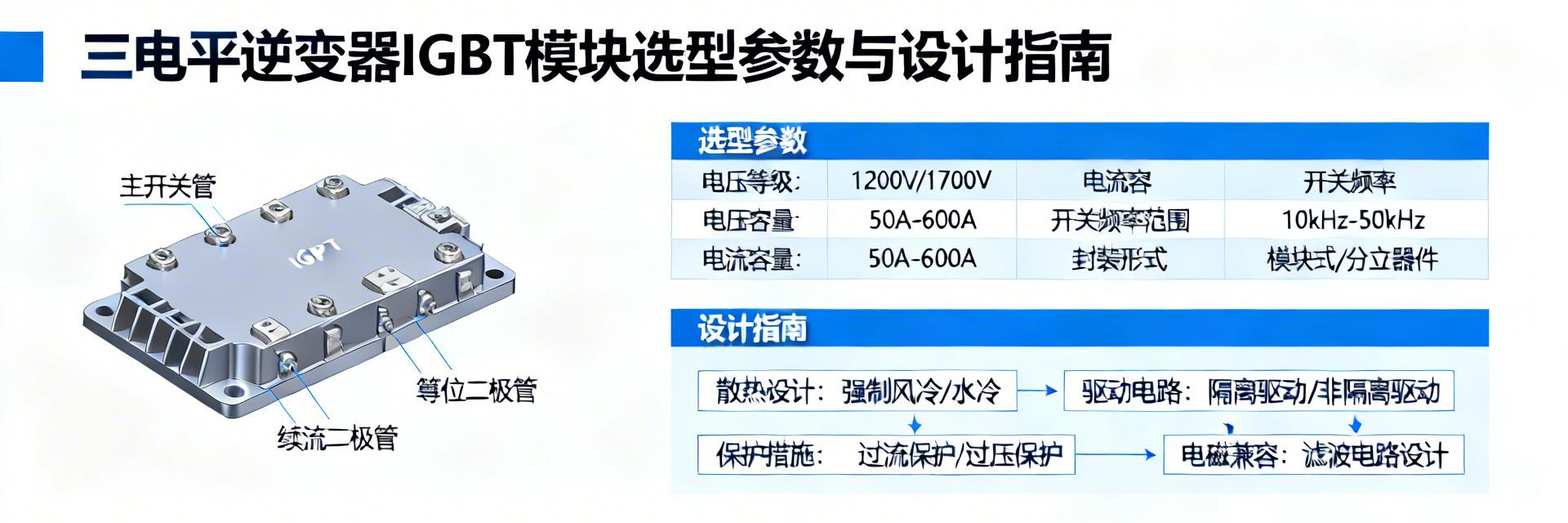 三电平逆变器IGBT模块选型避坑指南：5大关键参数与3个常见设计误区
